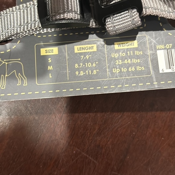 Nandog Gray Dog Harness Size: Small NWT - Picture 2 of 3